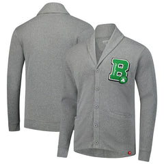 Boston Celtics Sportiqe Unisex Henshaw Full-Button Cardigan Sweater Heather Gray