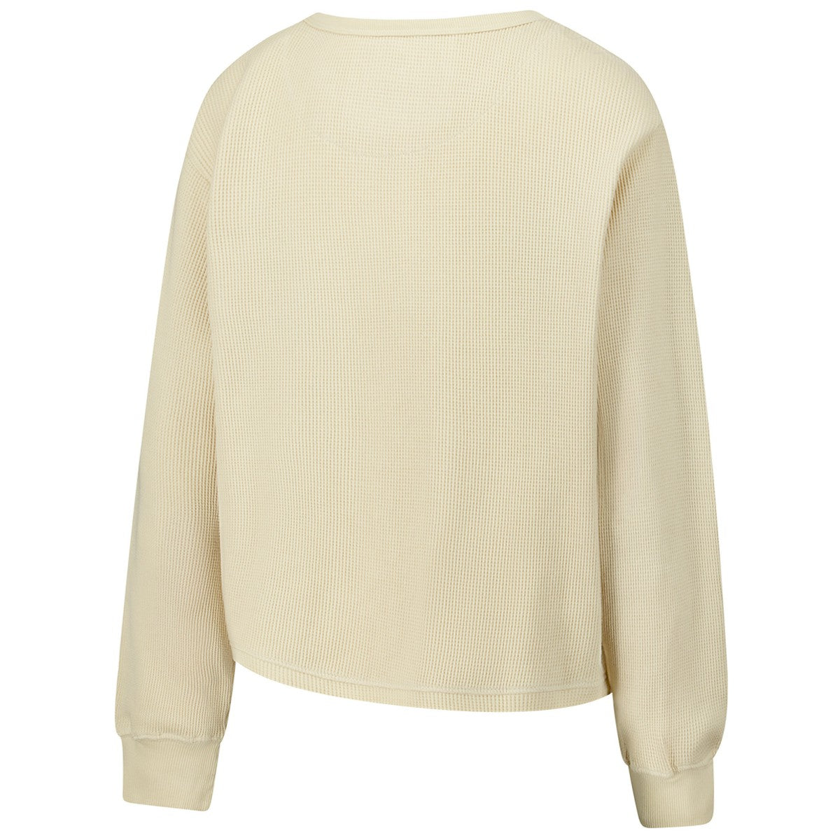 Milwaukee Bucks Sportiqe Unisex High Country Collection Cullen Waffle Knit Long Sleeve T-Shirt Cream