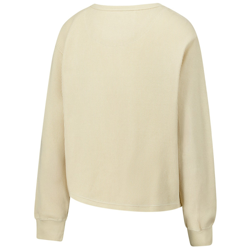 Milwaukee Bucks Sportiqe Unisex High Country Collection Cullen Waffle Knit Long Sleeve T-Shirt Cream