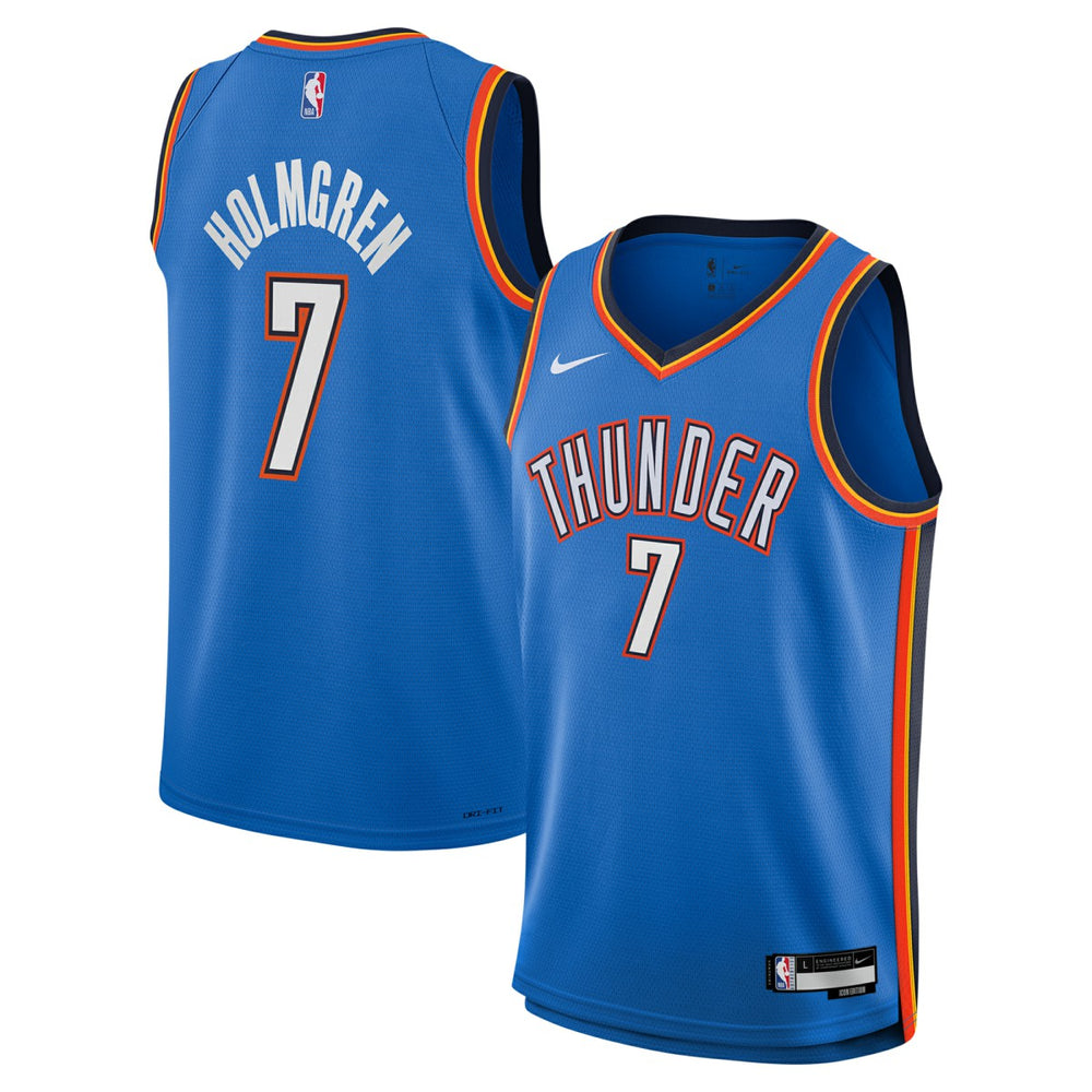 Nike Chet Holmgren Oklahoma City Thunder Youth Swingman Jersey Icon Edition Blue