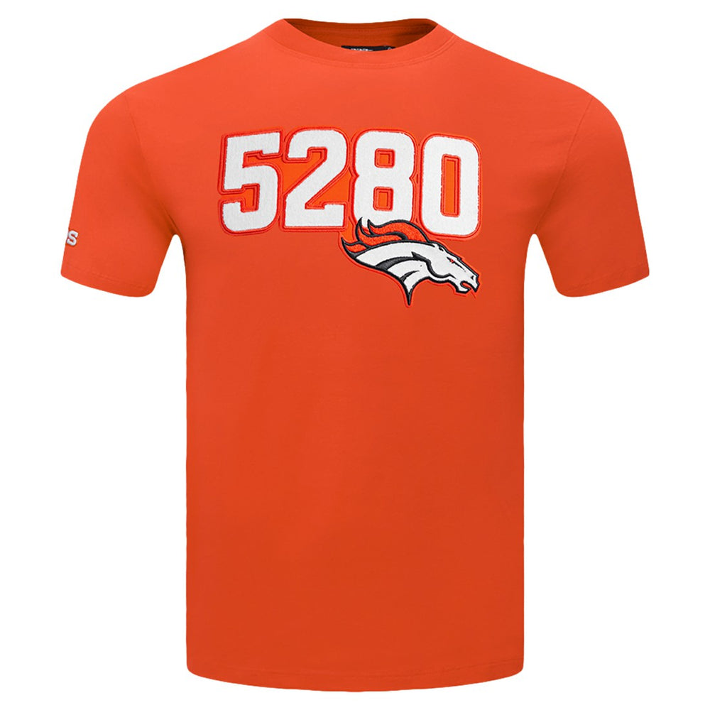 Denver Broncos Pro Standard Frozen Single Jersey T-Shirt - Orange - NFL