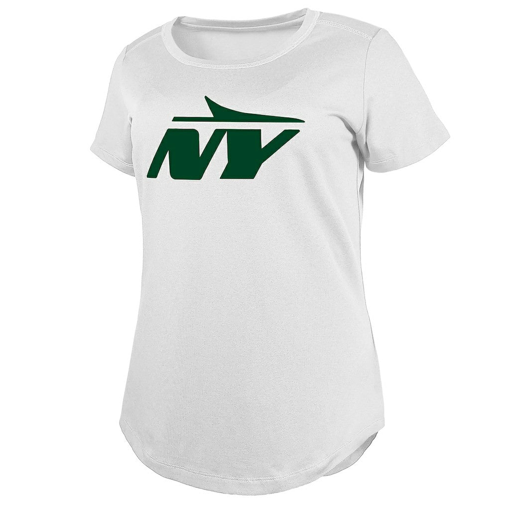 New York Jets New Era Women's NY Logo T-Shirt - White - NFL