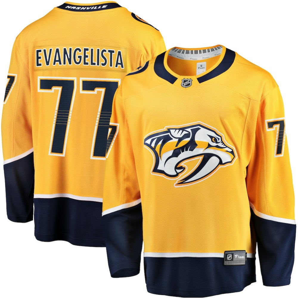 Luke Evangelista Nashville Predators Fanatics Premier Breakaway Player Jersey - Gold | Fanatics discount