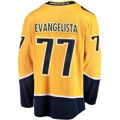 Luke Evangelista Nashville Predators Fanatics Premier Breakaway Player Jersey - Gold | Fanatics discount