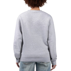 Detroit Lions G-III 4Her by Carl Banks Women's Football Logo Graphic Fleece Tri-Blend Pullover Sweatshirt - Heather Gray - NFL