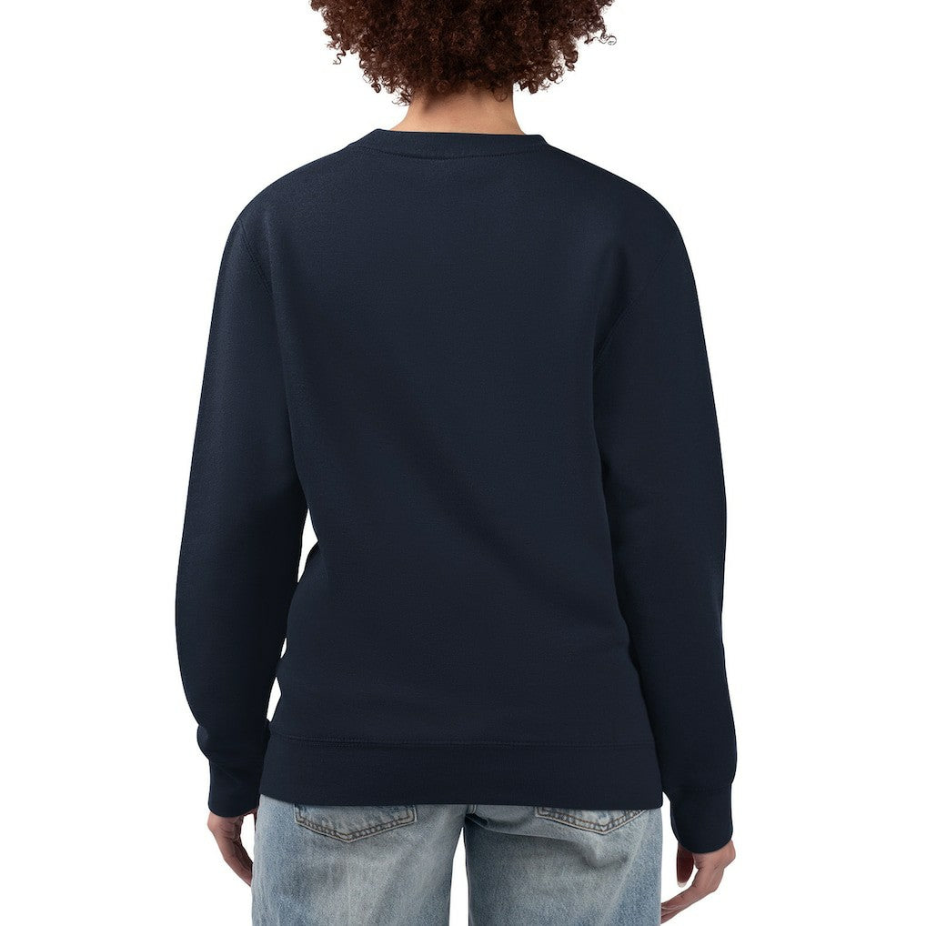 Denver Broncos G-III 4Her by Carl Banks Women's Football Logo Graphic Fleece Tri-Blend Pullover Sweatshirt - Navy - NFL