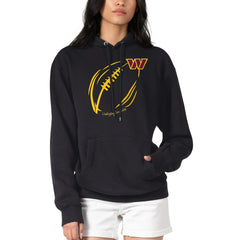 Washington Commanders G-III 4Her by Carl Banks Women's Football Logo Fleece Tri-Blend Pullover Hoodie - Black - NFL