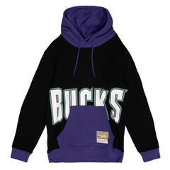 Mitchell & Ness Milwaukee Bucks Hardwood Classics Big Face 5.0 Pullover Hoodie Black