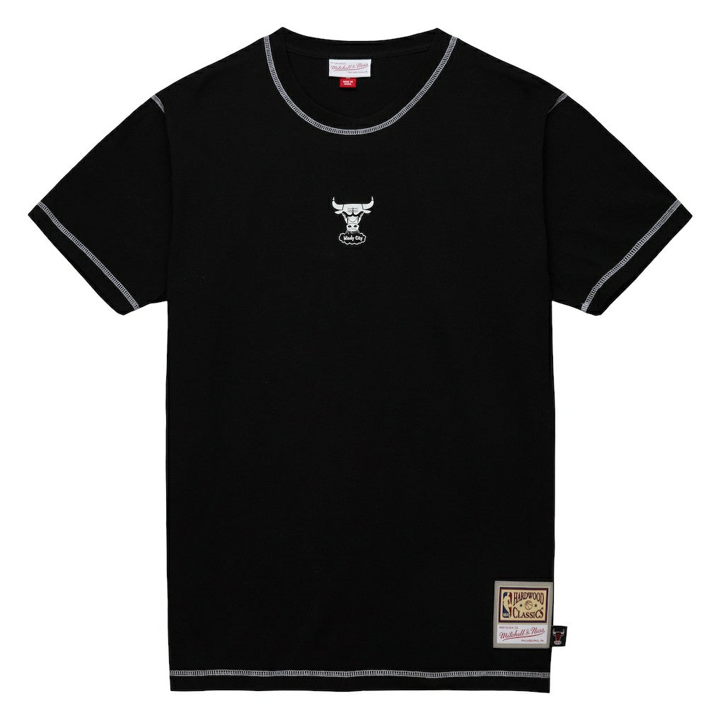 Mitchell & Ness Chicago Bulls Hardwood Classics Contrast 2K Graphic T-Shirt Black