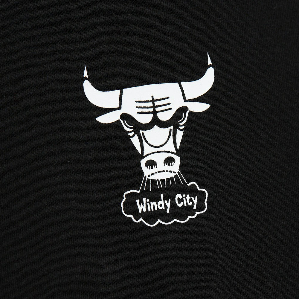 Mitchell & Ness Chicago Bulls Hardwood Classics Contrast 2K Graphic T-Shirt Black