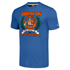 Randy Gradishar Denver Broncos Homage Unisex Caricature Retired Player Tri-Blend T-Shirt - Royal - NFL