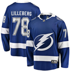 Emil Lilleberg Tampa Bay Lightning Fanatics Home Premier Breakaway Player Jersey - Blue | Fanatics Lifestyle