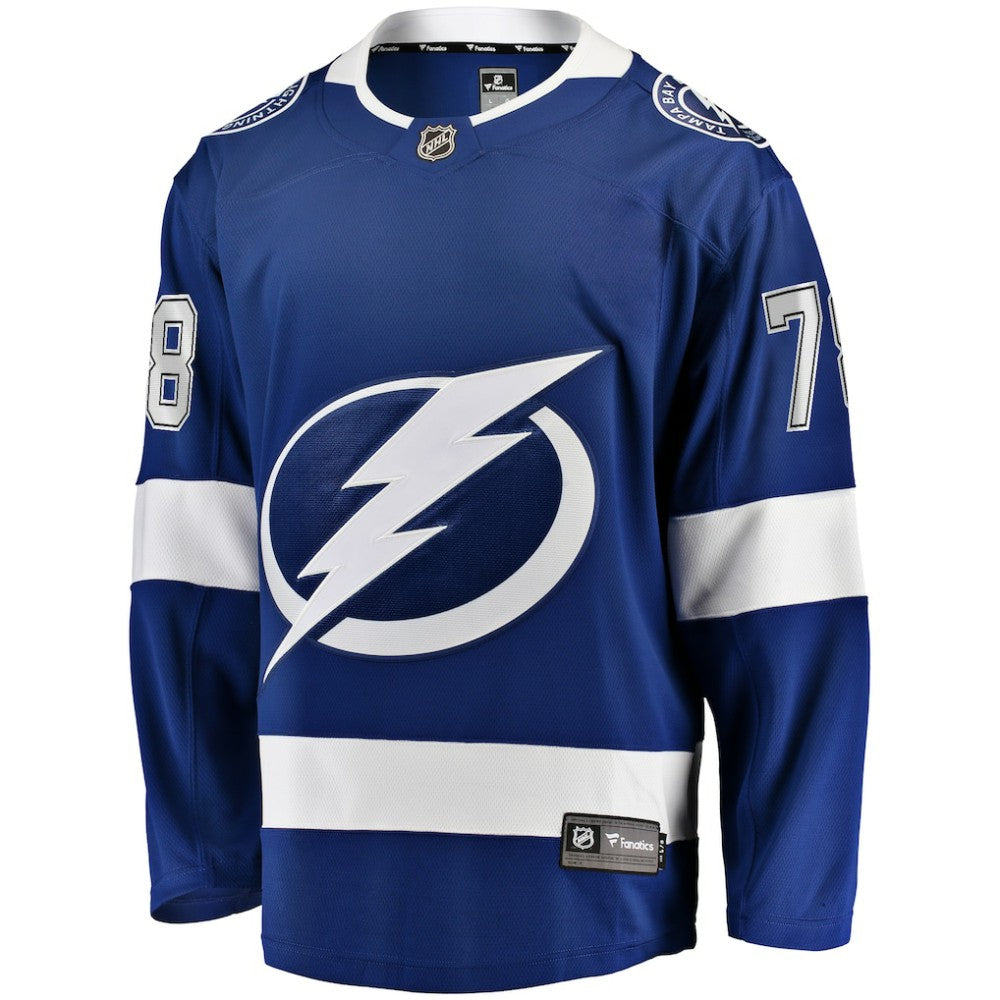 Emil Lilleberg Tampa Bay Lightning Fanatics Home Premier Breakaway Player Jersey - Blue | Fanatics Lifestyle