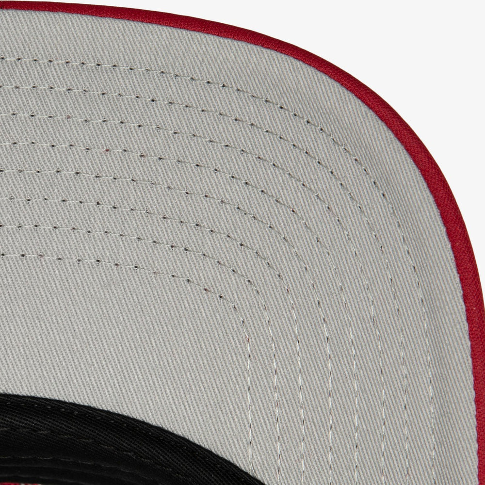 Mitchell & Ness Miami Heat Hardwood Classics Blocker Foam Front Trucker Adjustable Hat White