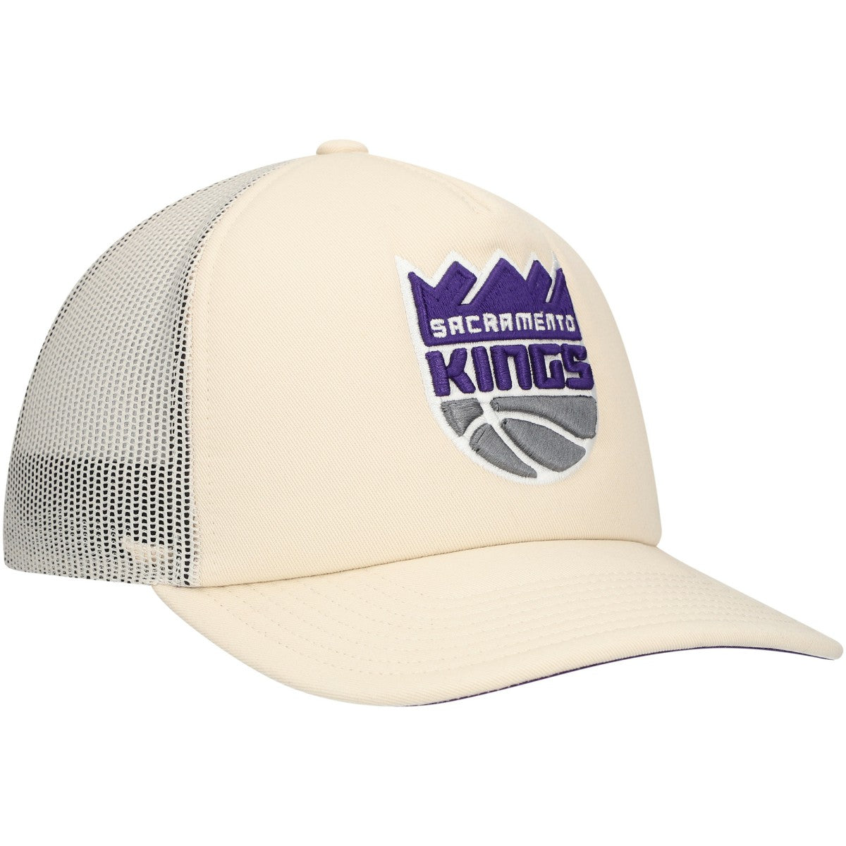 Mitchell & Ness Sacramento Kings Trucker Adjustable Hat Cream