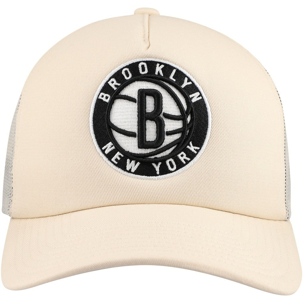 Mitchell & Ness Brooklyn Nets Trucker Adjustable Hat Cream