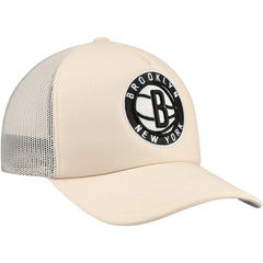 Mitchell & Ness Brooklyn Nets Trucker Adjustable Hat Cream