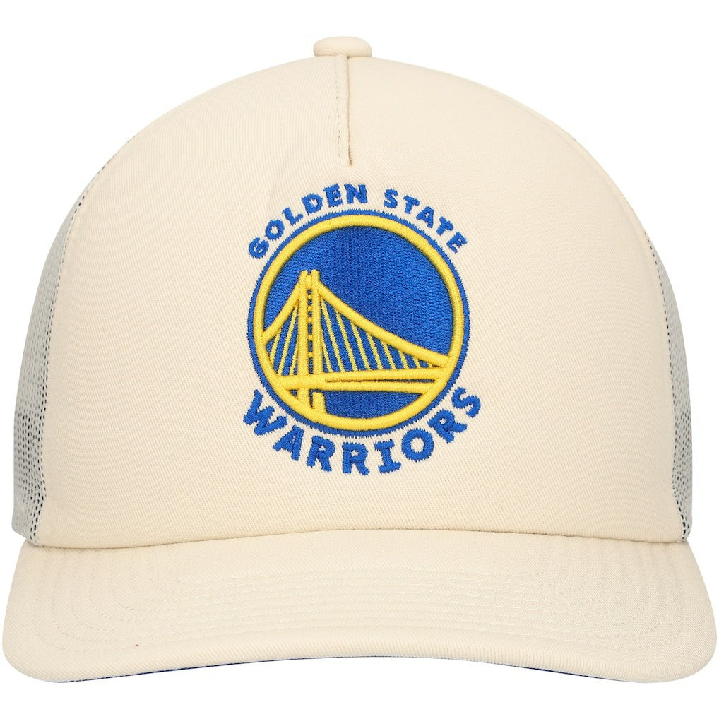 Mitchell & Ness Golden State Warriors Trucker Adjustable Hat Cream