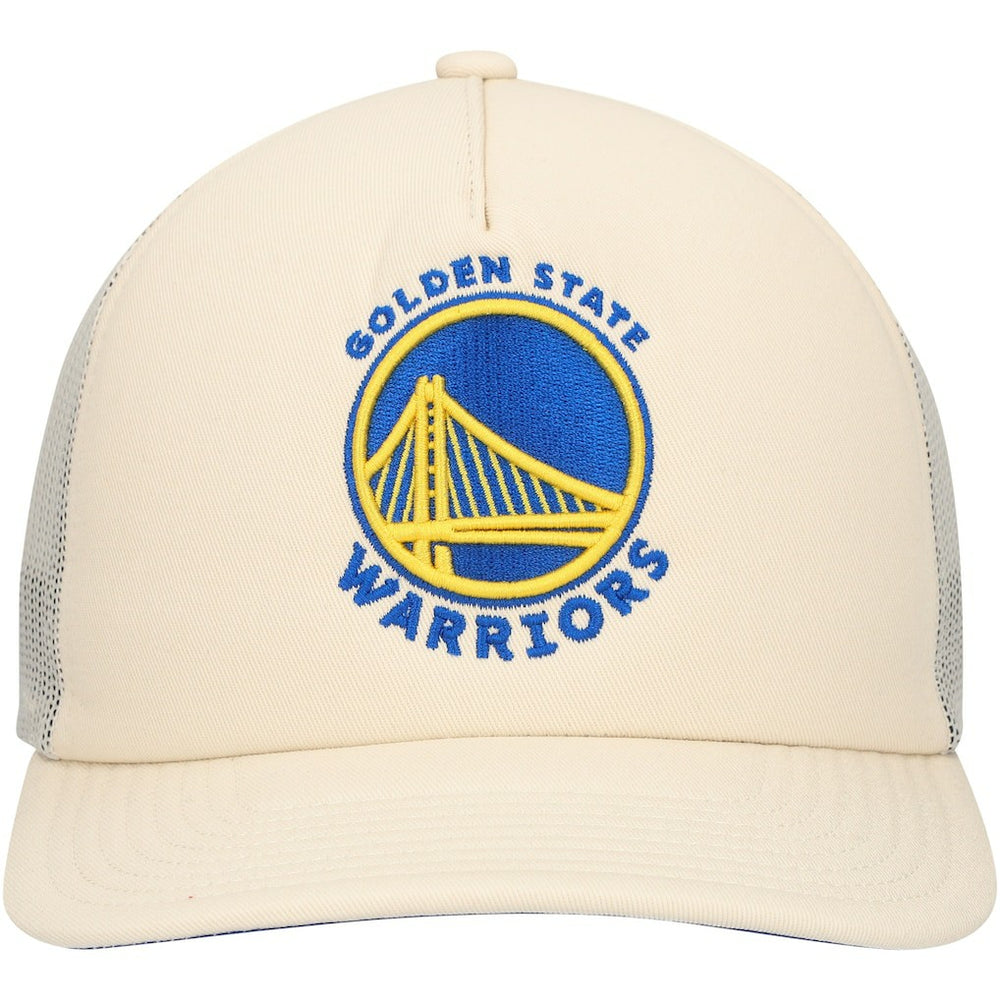 Mitchell & Ness Golden State Warriors Trucker Adjustable Hat Cream