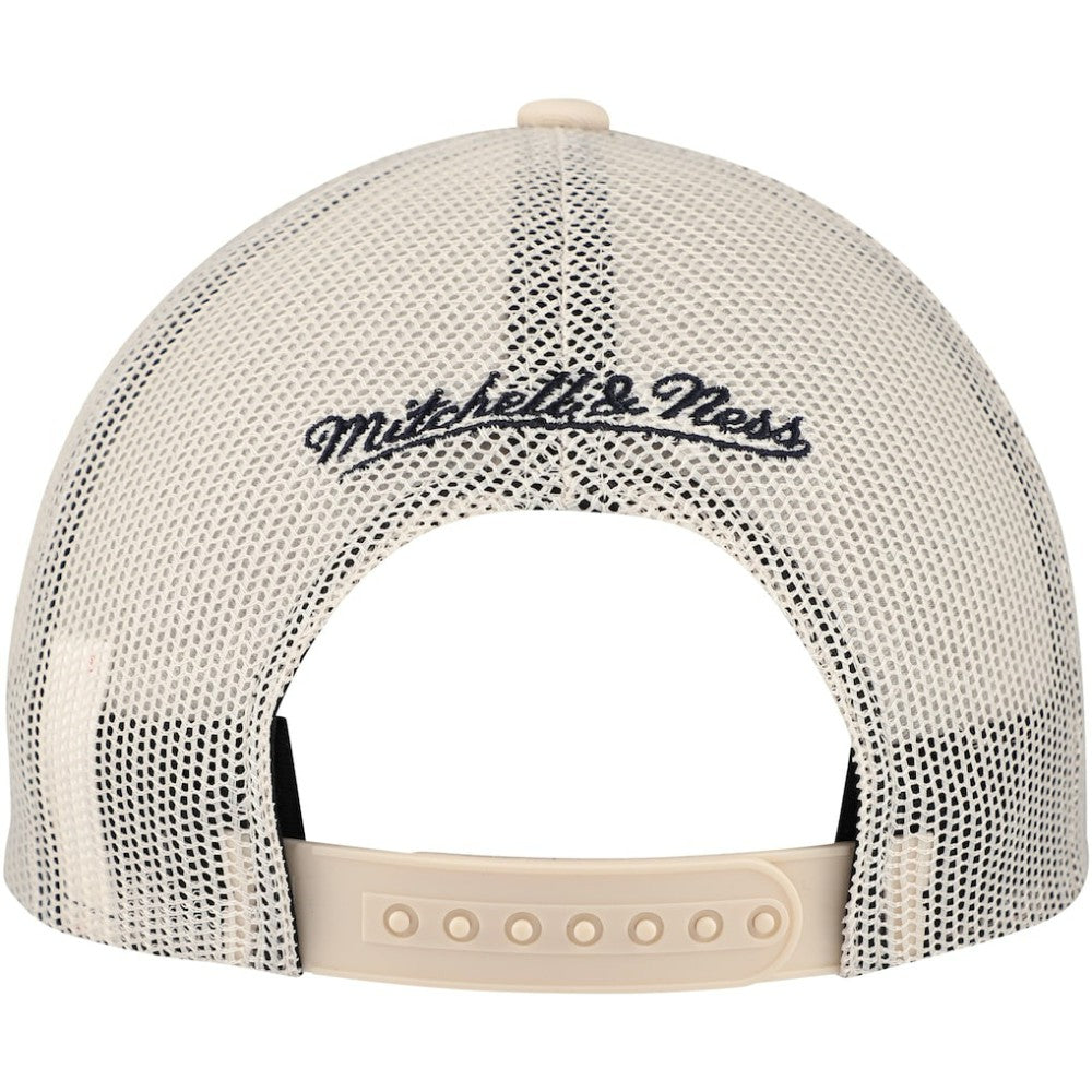 Seattle Kraken Mitchell & Ness Foam Front Trucker Adjustable Hat - Cream | NHL Clearance