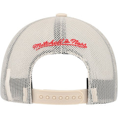 Chicago Blackhawks Mitchell & Ness Foam Front Trucker Adjustable Hat - Cream | NHL Clearance
