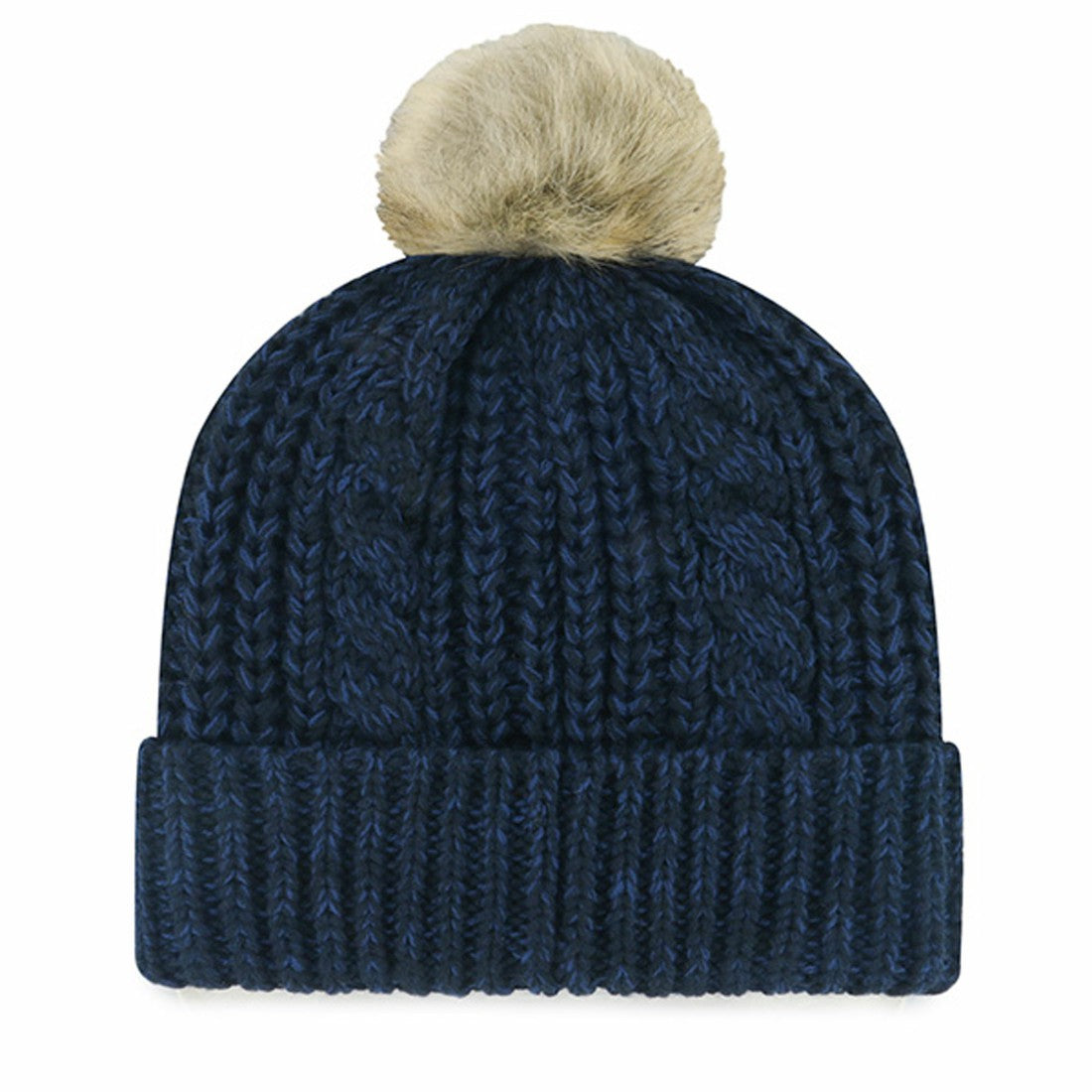 Houston Texans '47 Women's Meeko Cuffed Knit Hat with Pom - Navy - 47 brand