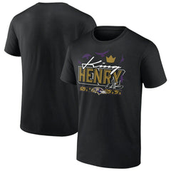 Derrick Henry Baltimore Ravens King Henry's Crown T-Shirt - Black - NFL