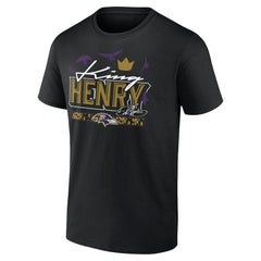 Derrick Henry Baltimore Ravens King Henry's Crown T-Shirt - Black - NFL