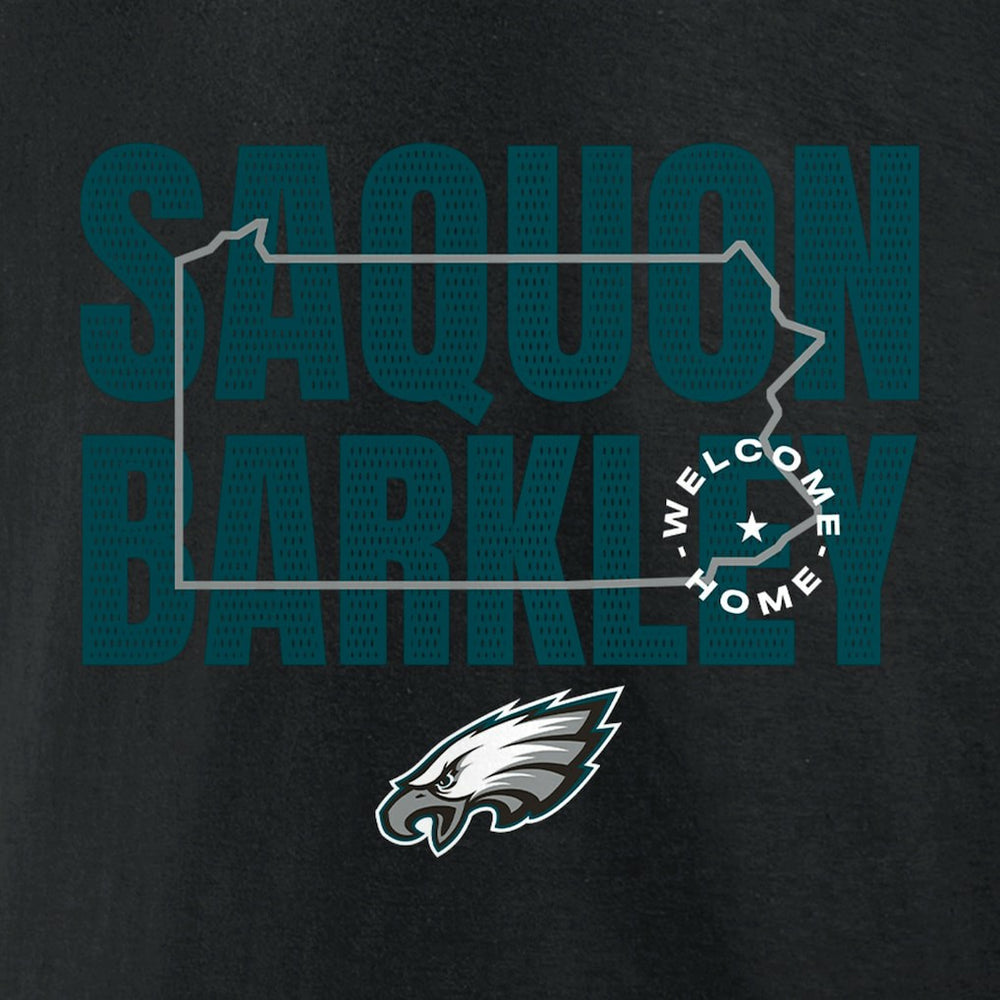 Saquon Barkley Philadelphia Eagles Welcome Home T-Shirt - Black - NFL