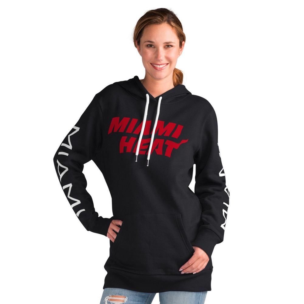 Miami Heat G-III 4Her by Carl Banks Women's Base Coach Pullover Hoodie Black