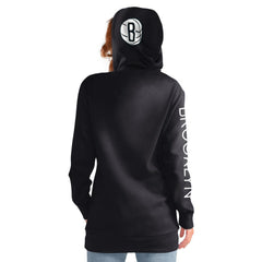 Brooklyn Nets G-III 4Her by Carl Banks Women's Base Coach Pullover Hoodie Black