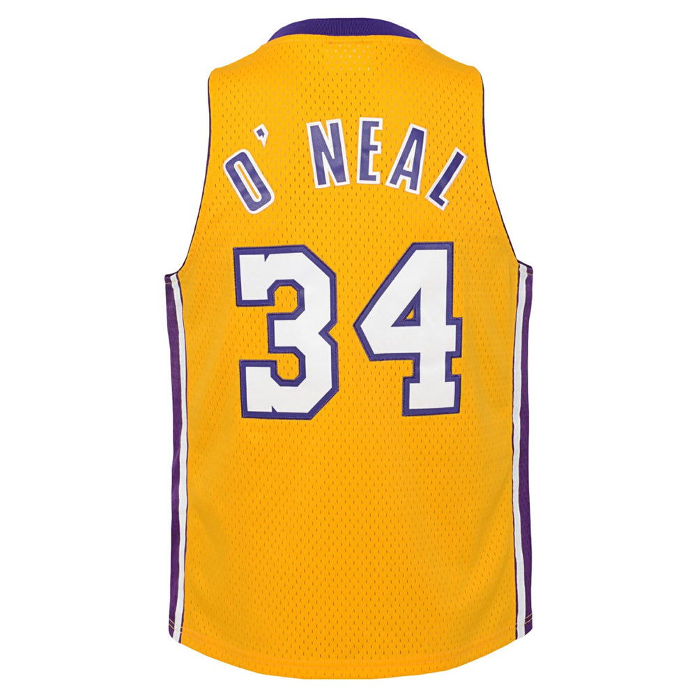 Mitchell & Ness Shaquille O'Neal Los Angeles Lakers Youth 1999/00 Hardwood Classics Swingman Jersey Gold
