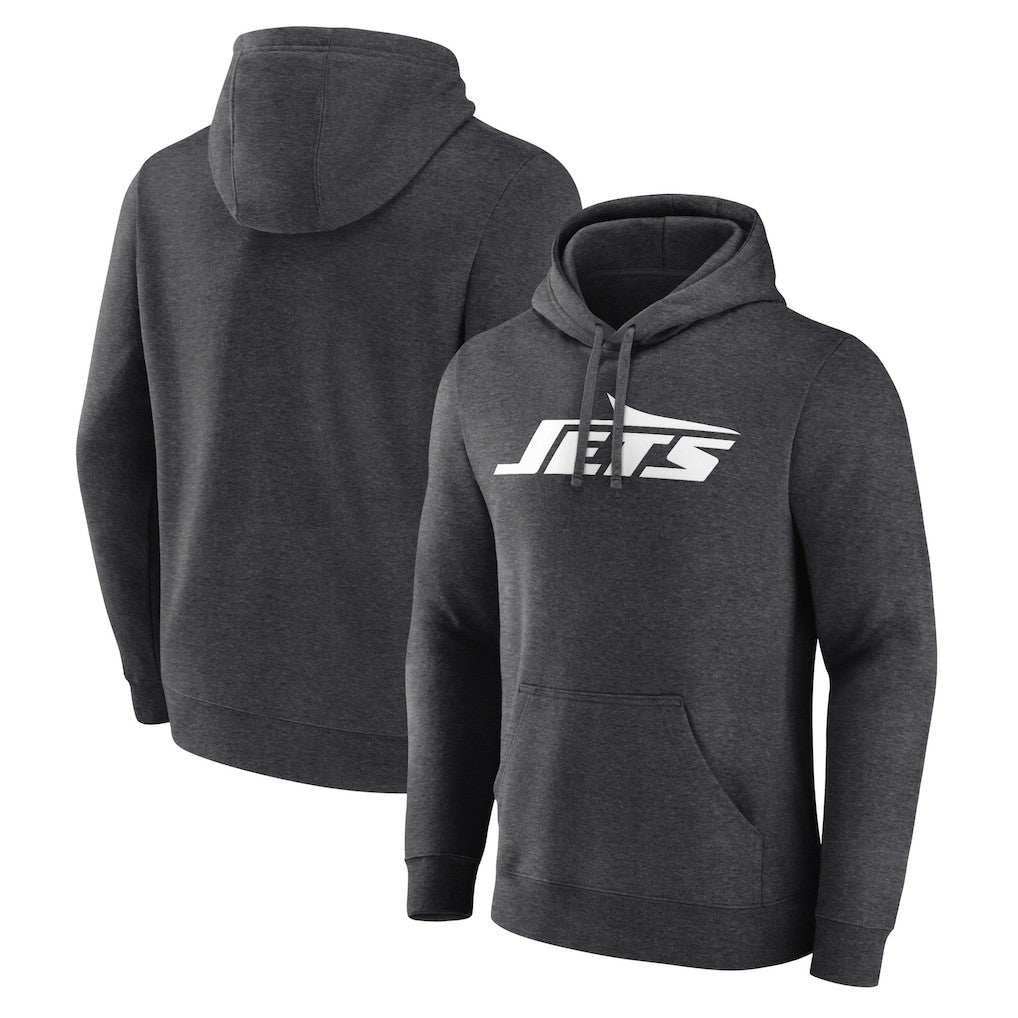 New York Jets Primary Logo Pullover Hoodie - Charcoal - Fanatics