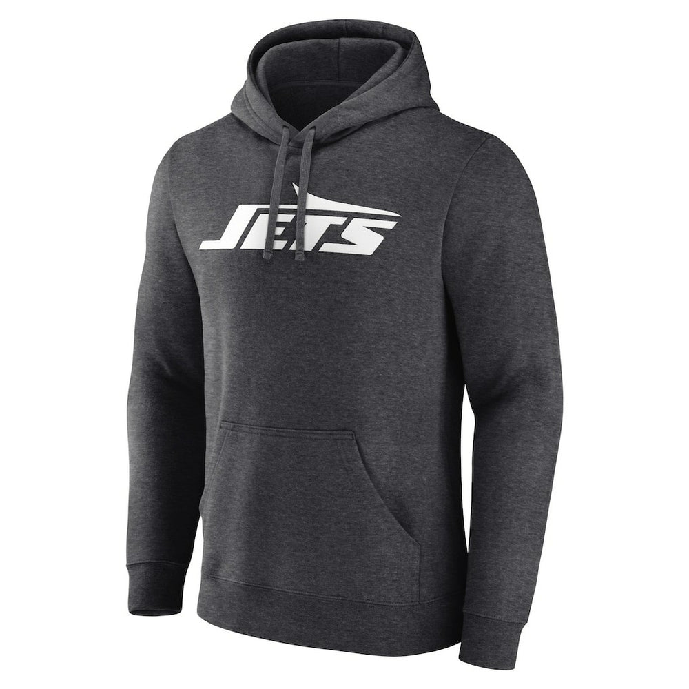 New York Jets Primary Logo Pullover Hoodie - Charcoal - Fanatics