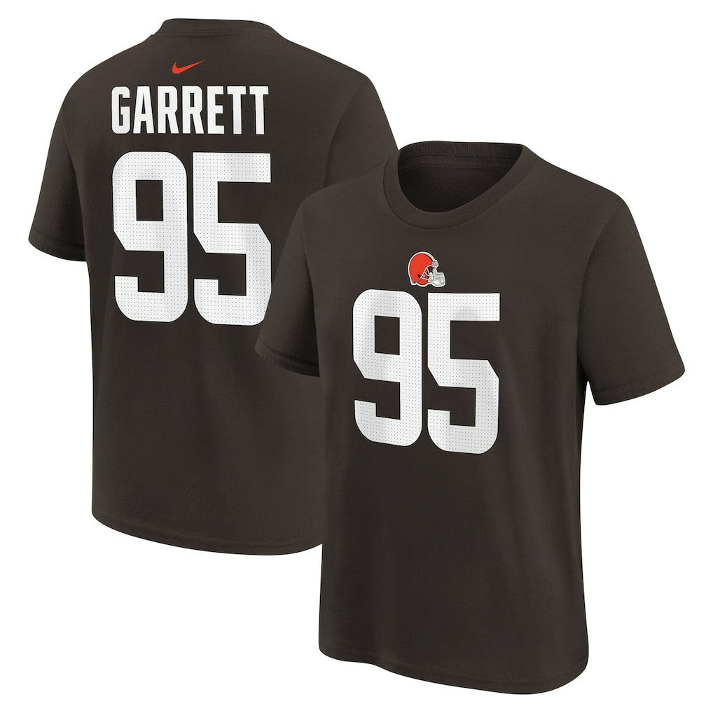 Myles Garrett Cleveland Browns Youth Player Name & Number T-Shirt - Brown - Nike