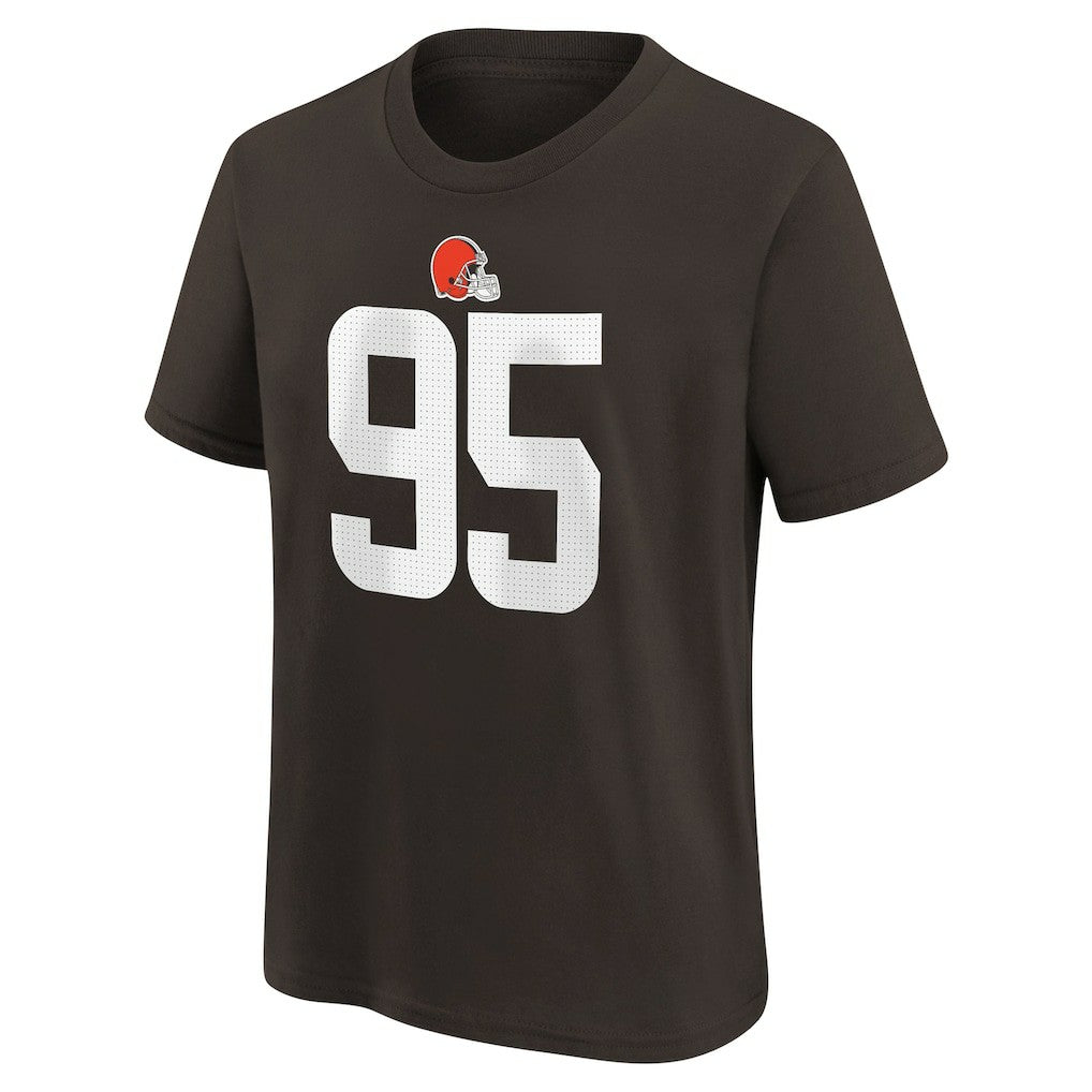 Myles Garrett Cleveland Browns Youth Player Name & Number T-Shirt - Brown - Nike