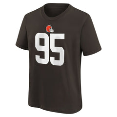 Myles Garrett Cleveland Browns Youth Player Name & Number T-Shirt - Brown - Nike