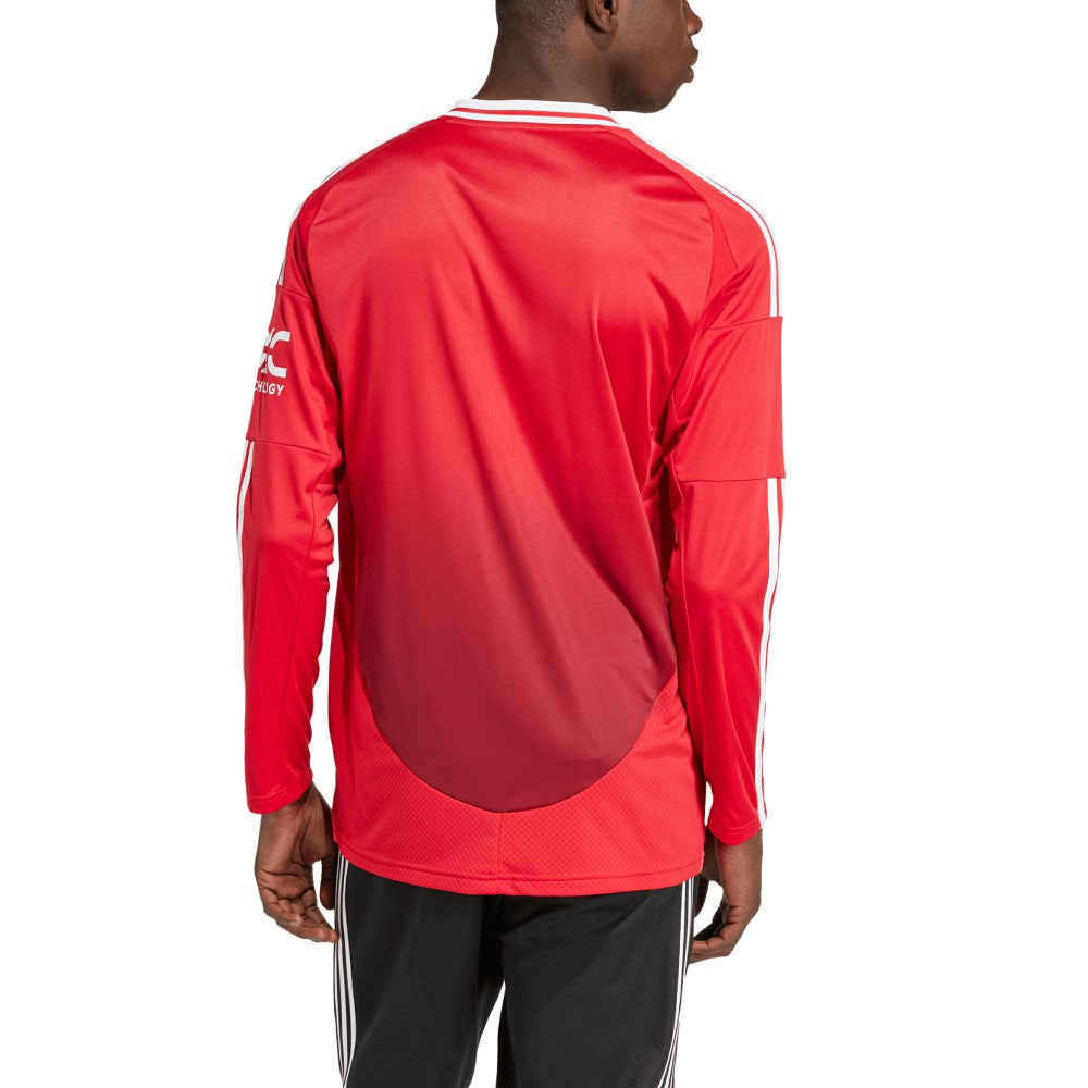 Adidas - Manchester United 2024/25 Home Long Sleeve Replica Jersey - Red