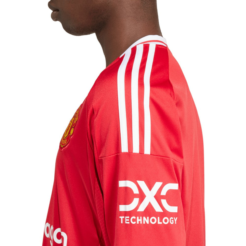 Adidas - Manchester United 2024/25 Home Long Sleeve Replica Jersey - Red
