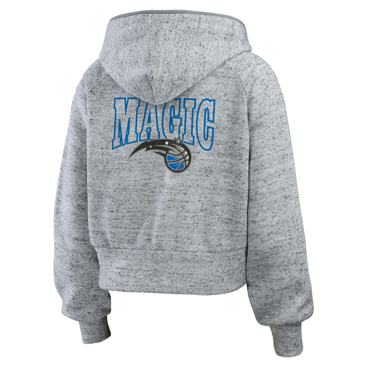 Orlando Magic WEAR by Erin Andrews Women's Speckled Radiator Full-Zip Hoodie Heather Gray