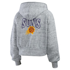 Phoenix Suns WEAR by Erin Andrews Women's Speckled Radiator Full-Zip Hoodie Heather Gray