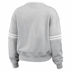 Los Angeles Lakers WEAR by Erin Andrews Women's French Terry Pullover Sweatshirt Heather Gray