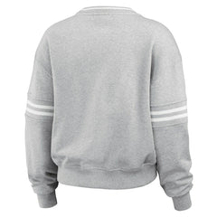 Chicago Bulls WEAR by Erin Andrews Women's French Terry Pullover Sweatshirt Heather Gray