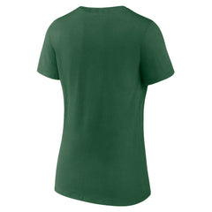 New York Jets Women's Team Lock-Up V-Neck T-Shirt - Green - Fanatics