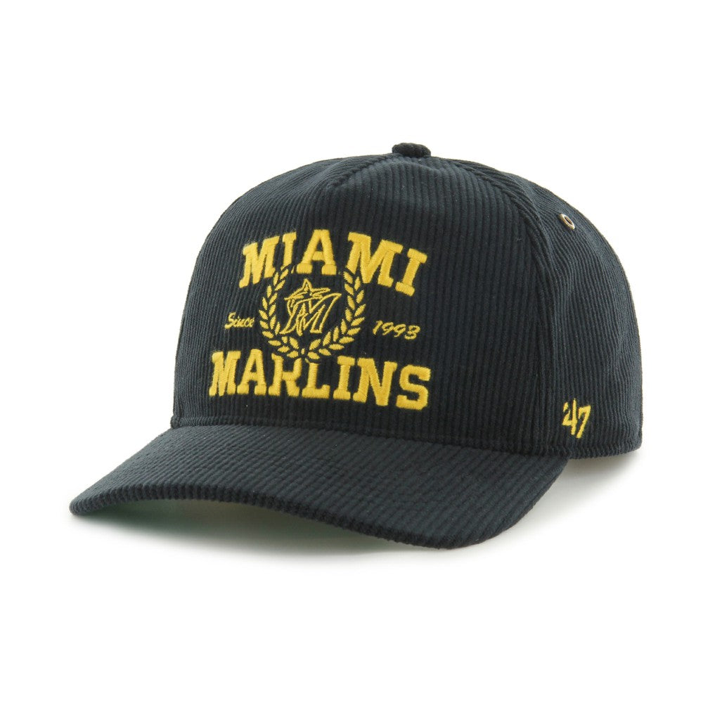 Miami Marlins '47 Laurus Corduroy Hitch Snapback Hat Outlet
