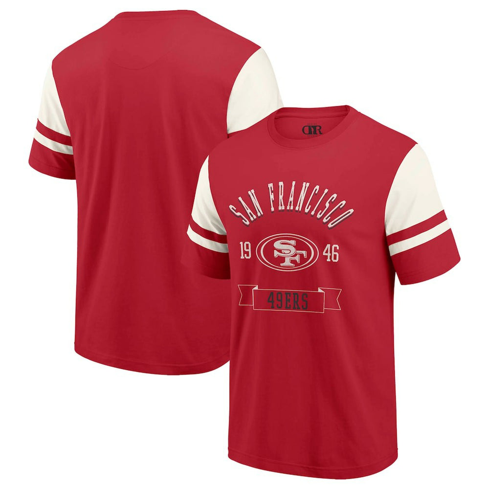 San Francisco 49ers Darius Rucker Collection Football T-Shirt - Scarlet - Fanatics