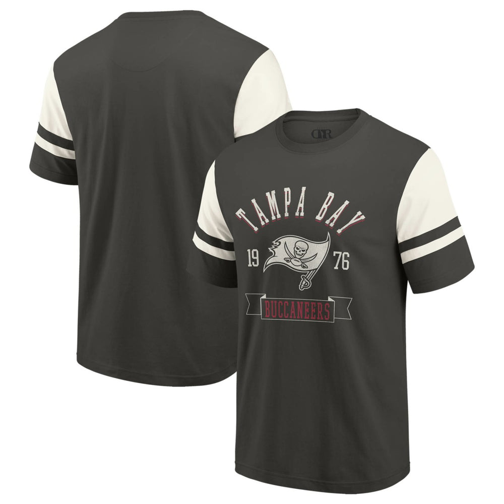 Tampa Bay Buccaneers Darius Rucker Collection Football T-Shirt - Pewter - Fanatics