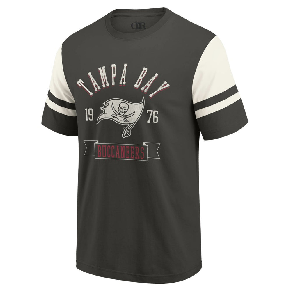 Tampa Bay Buccaneers Darius Rucker Collection Football T-Shirt - Pewter - Fanatics