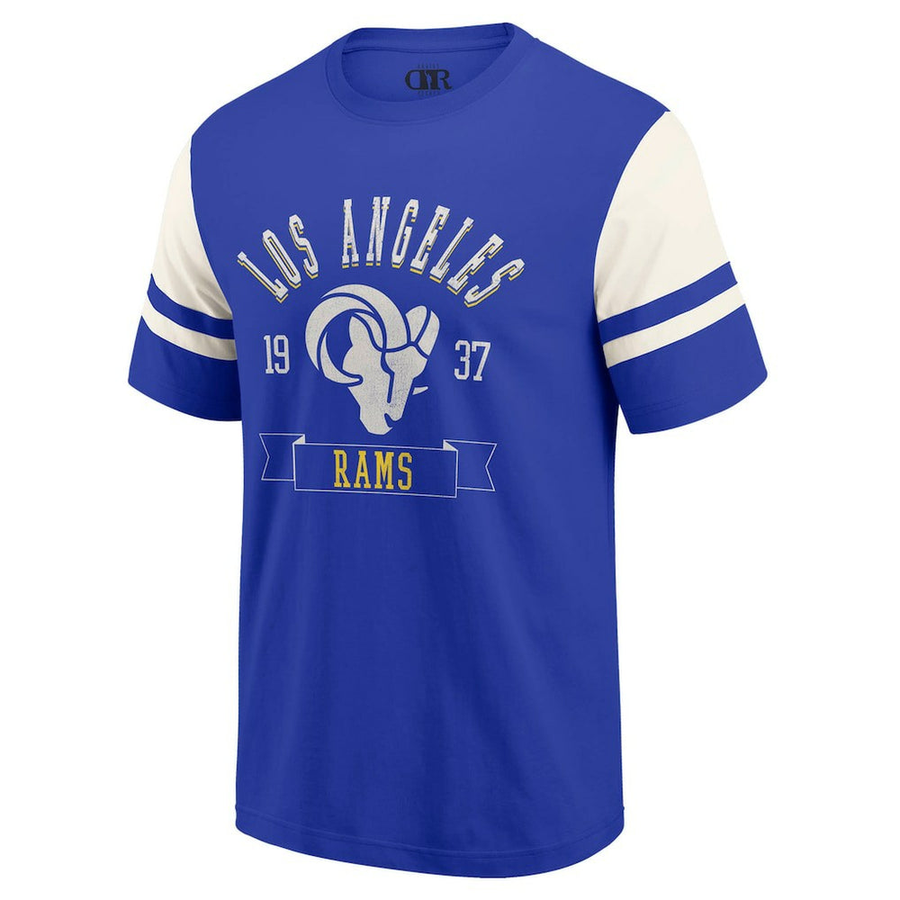 Los Angeles Rams Darius Rucker Collection Football T-Shirt - Royal - Fanatics