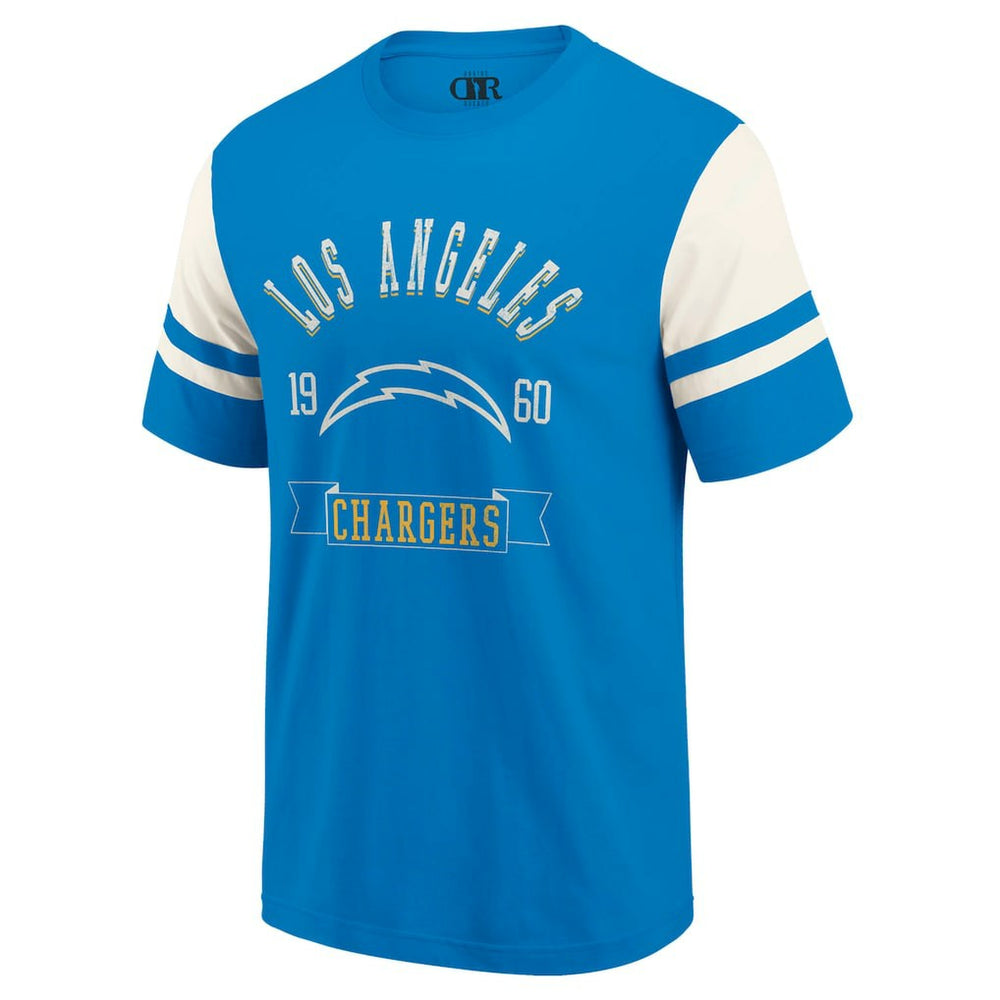Los Angeles Chargers Darius Rucker Collection Football T-Shirt - Powder Blue - Fanatics
